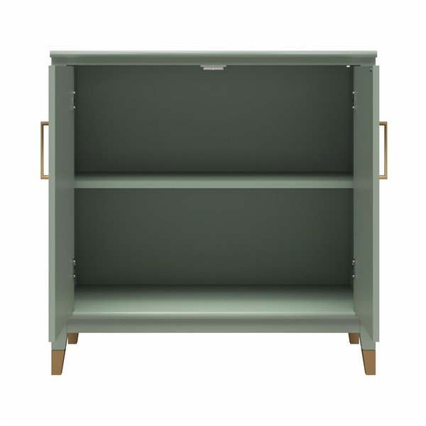 Zeleni ormarić 86x85x41 cm Westerleigh – CosmoLiving by Cosmopolitan-image-3