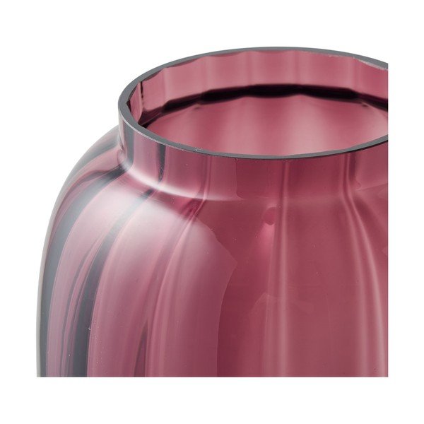 Crvena staklena ručno izrađena vaza (visina 21 cm) – House Nordic-image-3