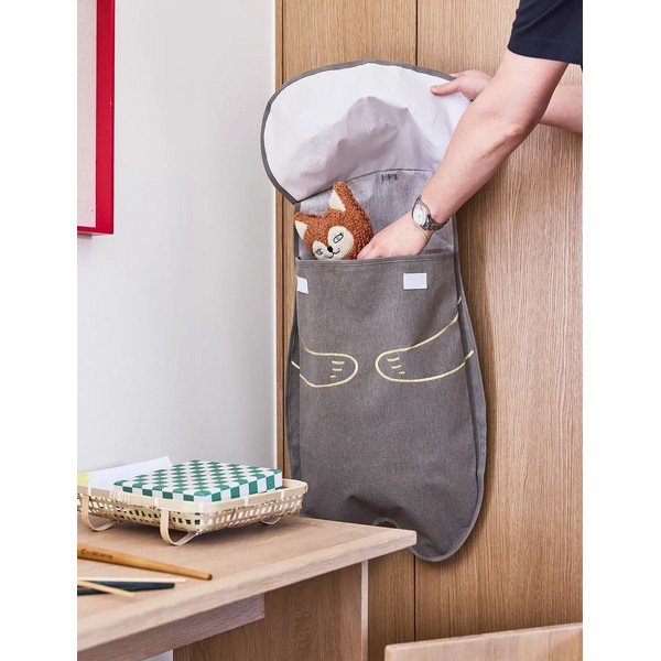 Smeđi tekstilni viseći organizator Darling Bear – OYOY Mini-image-2