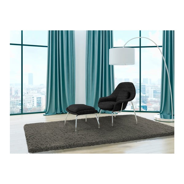 Tamno sivi tepih Universal Floki Liso, 200 x 290 cm-image-1