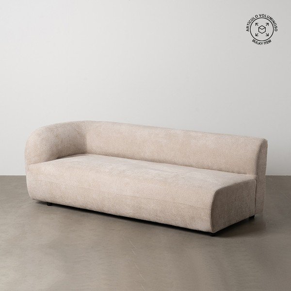 Bež sofa od šenila s lijevim kutom 199 cm Minimal – Ixia-image-1