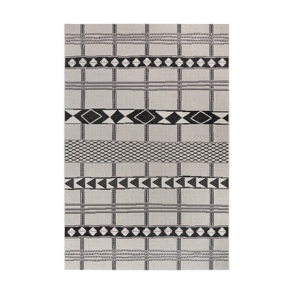 Crno-sivi vanjski tepih Ragami Madrid, 80 x 150 cm