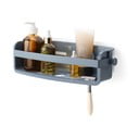 Plava kupaonska polica od reciklirane plastike s postavljanjem bez bušenja Flex – Umbra