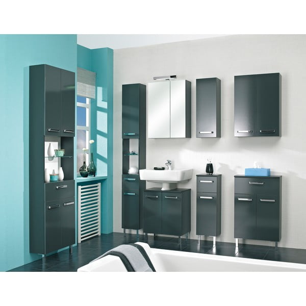 Tamno sivi ormarić za umivaonik bez slavine 50x62 cm Set 311 - Pelipal-image-1