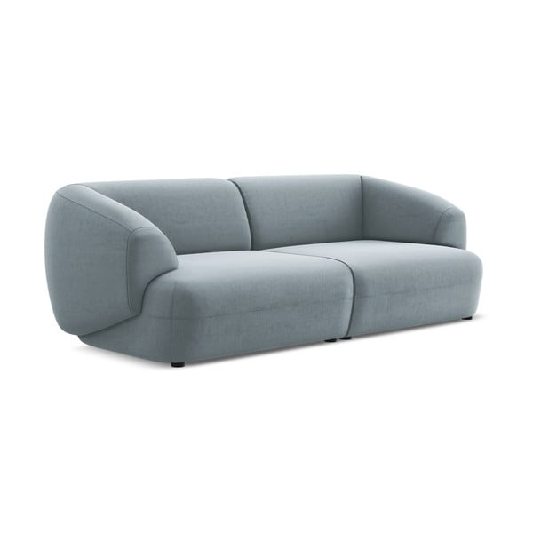 Svijetlo plava baršunasti sofa 232 cm Moana – Makamii-image-3
