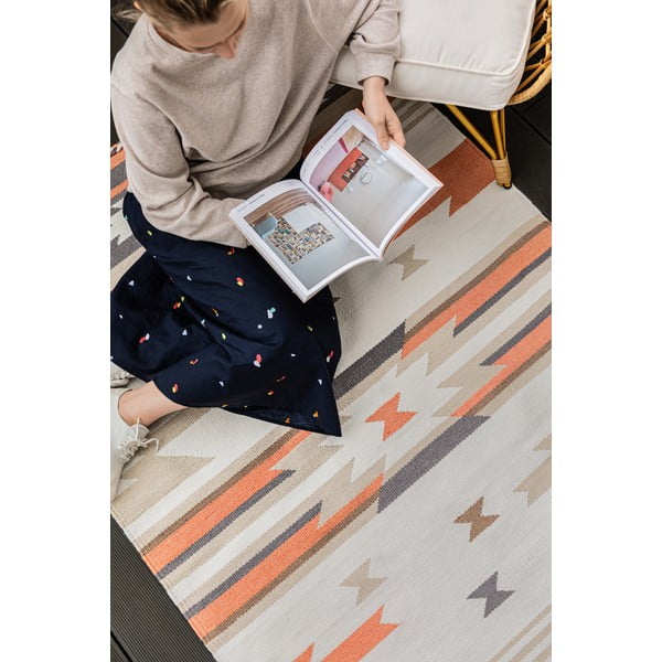 Dvostrani vanjski tepih od reciklirane plastike Green Decore Aztec, 120 x 180 cm-image-2