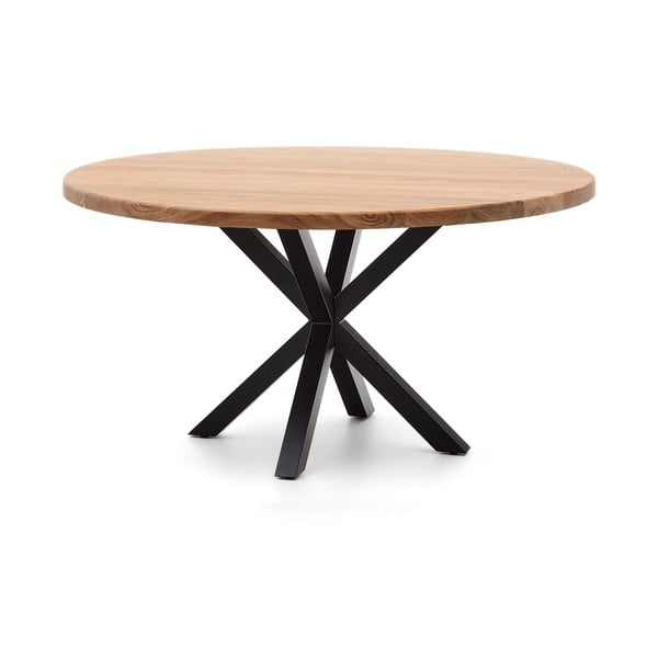 Blagovaonski stol s pločom stola od bagrema ø 150 cm Argo – Kave Home