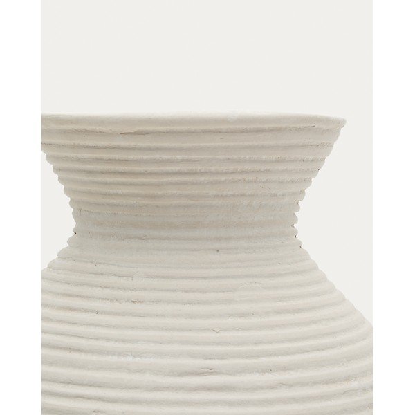 Krem visoka vaza od papier-mâché (visina 51 cm) Pria – Kave Home-image-4