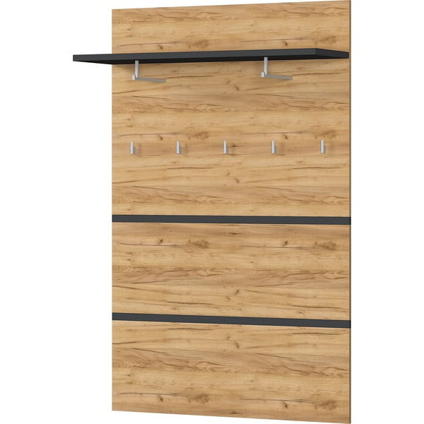 Ploča za vješanje garderobe u dekoru hrasta u prirodnoj boji Lissabon – Germania-image-2