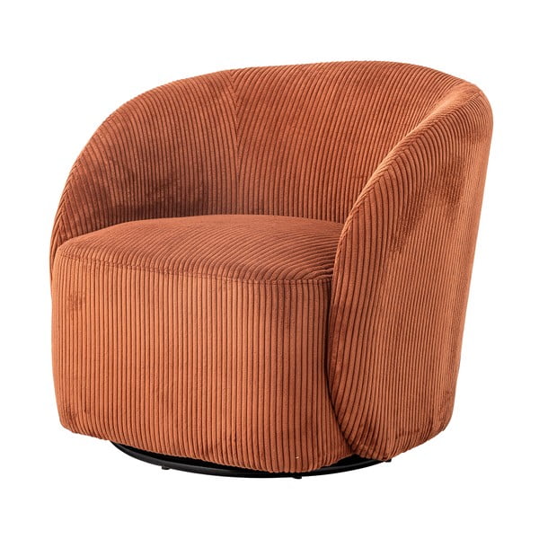 Narančasta wing fotelja od samta Pradi – Bloomingville-image-4