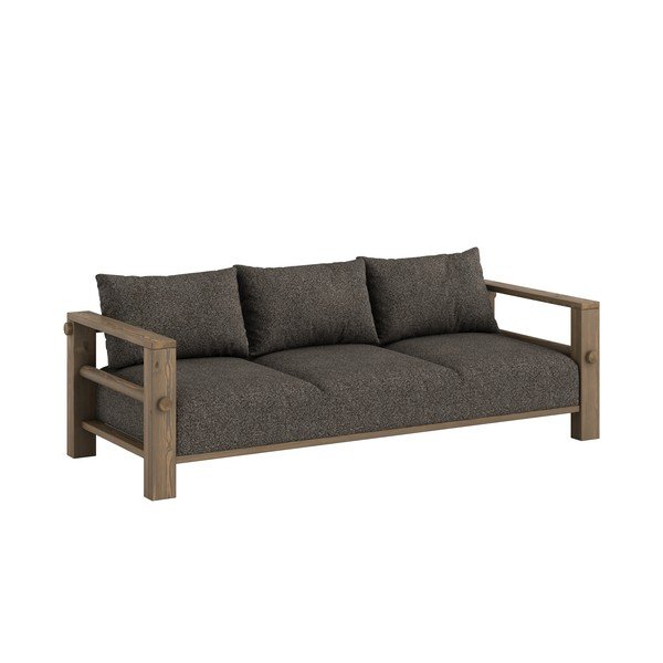 Tamno siva sofa 225 cm Bare – Karup