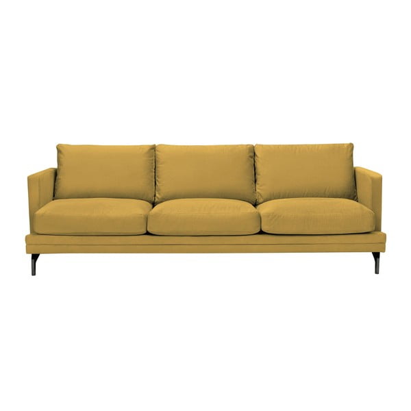 Žuta sofa s bazom u crnoj boji Windsor &amp; Co Sofas Jupiter