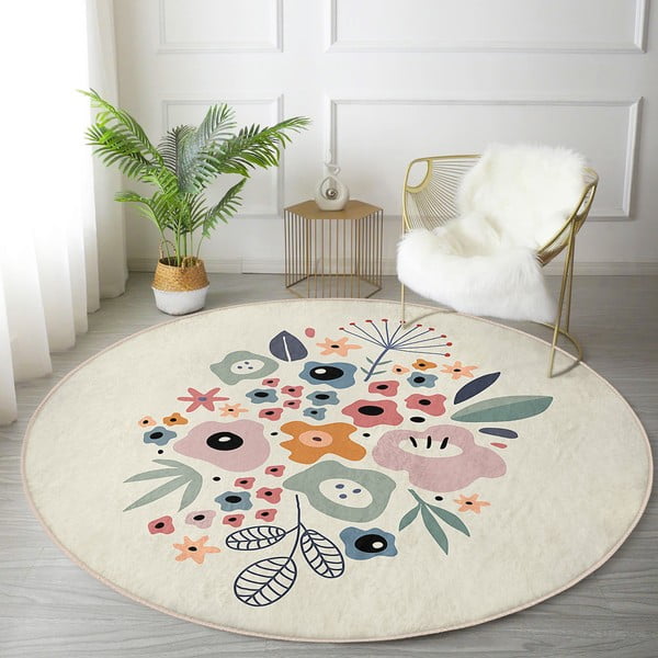 Periv/pogodan za robotski usisavač okrugli tepih ø 120 cm Comfort – Mila Home-image-4