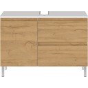 Bijeli ormarić ispod umivaonika u dekoru hrasta 80x56 cm Torrance - Germania