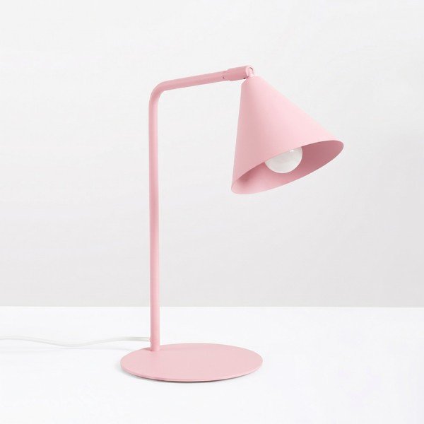 Ružičasta željezna stolna lampa sa savitljivom konstrukcijom (visina 35 cm) Zylo – Sollux-image-4