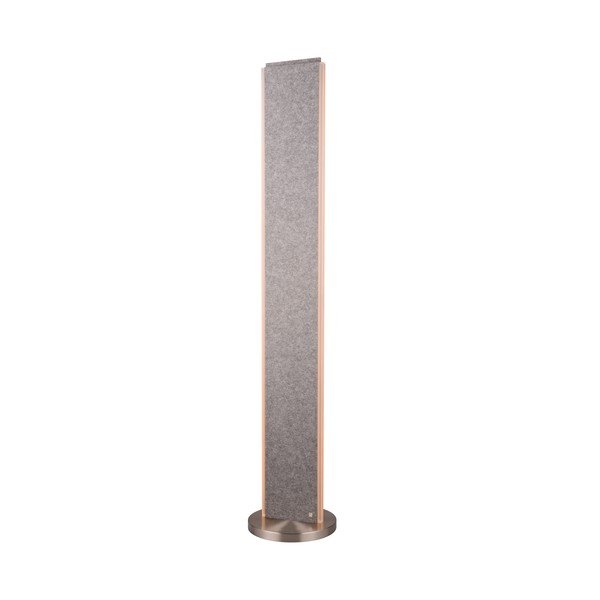 Siva LED stojeća svjetiljka s tekstilnim sjenilom (visina 180 cm) Cicara – CINQUE-image-1