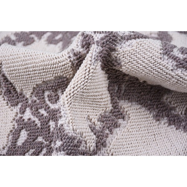 Sivo-bež pamučni tepih Vitaus Sarmasik, 100 x 150 cm-image-3