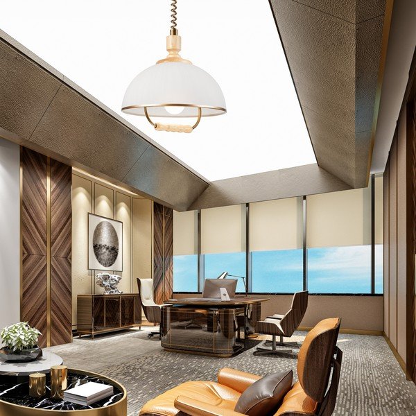 Viseća svjetiljka u brončanoj boji/u prirodnoj boji sa staklenim sjenilom ø 30 cm Ramona – LAMKUR-image-1