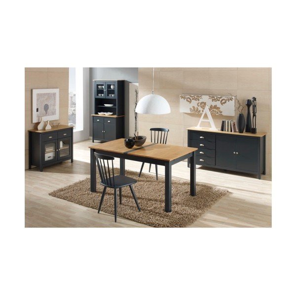 Set od 2 antracit sive blagovaonske stolice Marckeric Jade-image-4