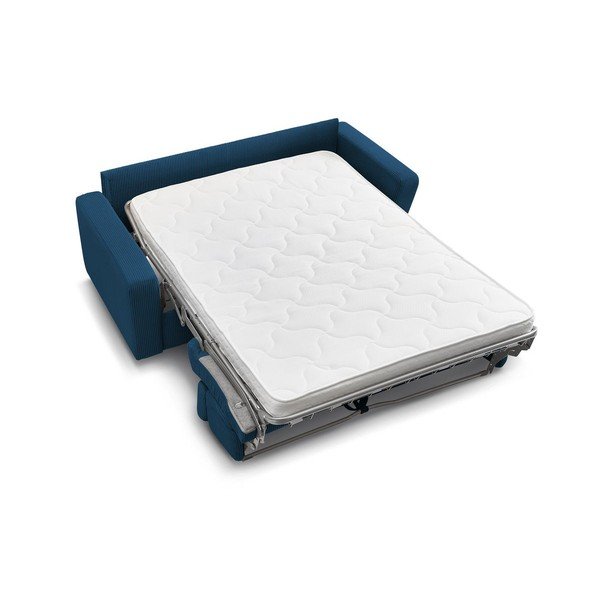 Tamno plava sklopiva sofa od samta 195 cm Monaco – Bobochic Paris-image-4