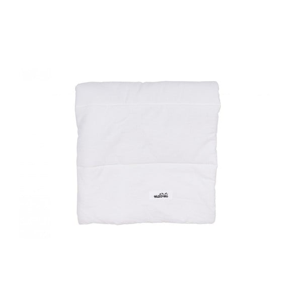 Bijela pamučna deka za bebe 75x75 cm - Malomi Kids-image-2