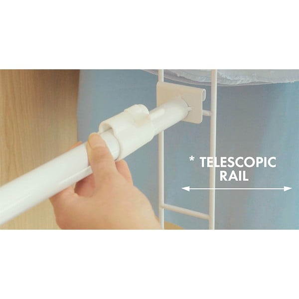 Bijela teleskopska šipka za ormar za odjeću Compactor Telescopic Garment Rail-image-2