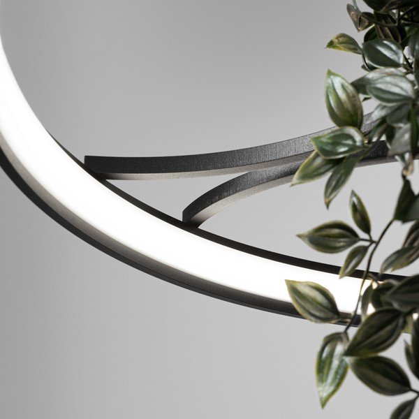 Crna LED viseća svjetiljka aluminijska ø 78 cm RIO – Thoro-image-4