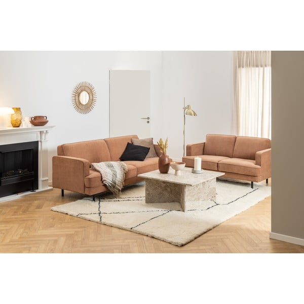 Bež mramorni stolić za kavu 90x90 cm Vega – Actona-image-2