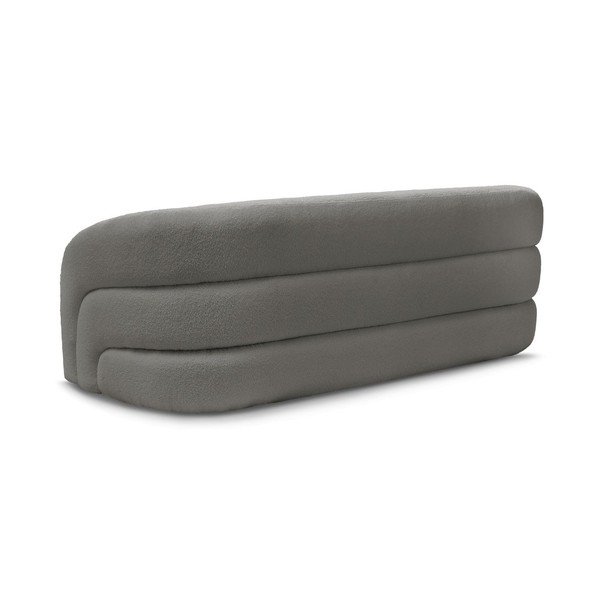 Siva sofa od bouclé tkanine 193 cm Elina – Bobochic Paris-image-4
