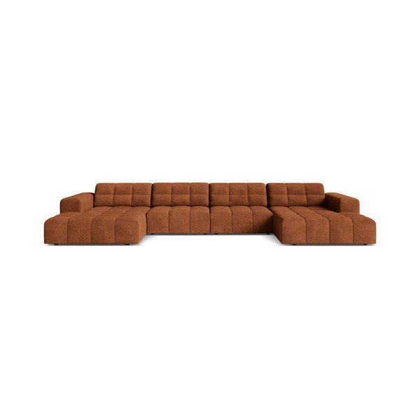 Kutna garnitura od šenila boja terakote (u obliku slova "U") Chicago – Cosmopolitan Design
