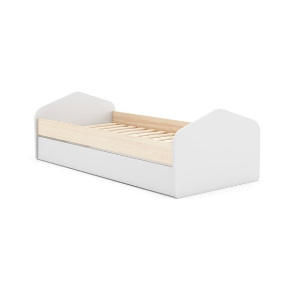 Bijeli/natur dječji krevet u dekoru bora s dodatnim ležajem 90x200 cm Estefania – Marckeric-image-2