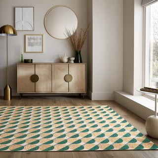 Žuti /zeleni tepih 120x170 cm Carlos Circle Geo – Flair Rugs