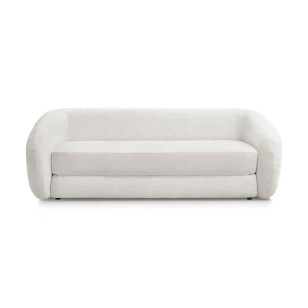 Bijela sklopiva sofa od šenila 228 cm Neyo – Bobochic Paris
