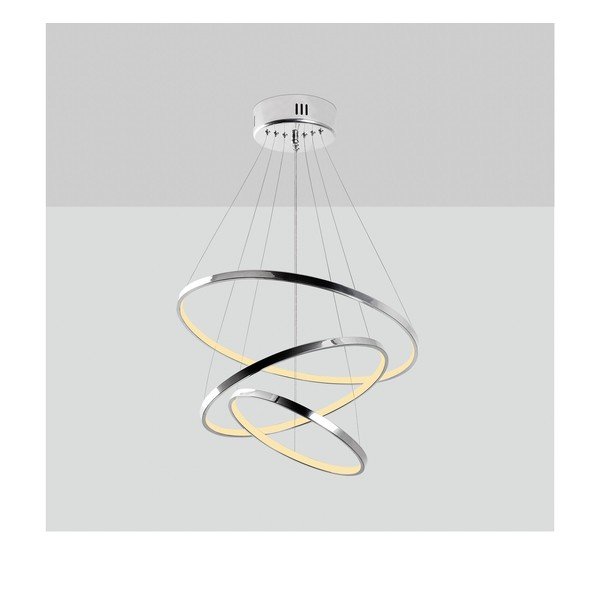 LED viseća svjetiljka u srebrnoj boji ø 50 cm Simit – Opviq lights-image-2