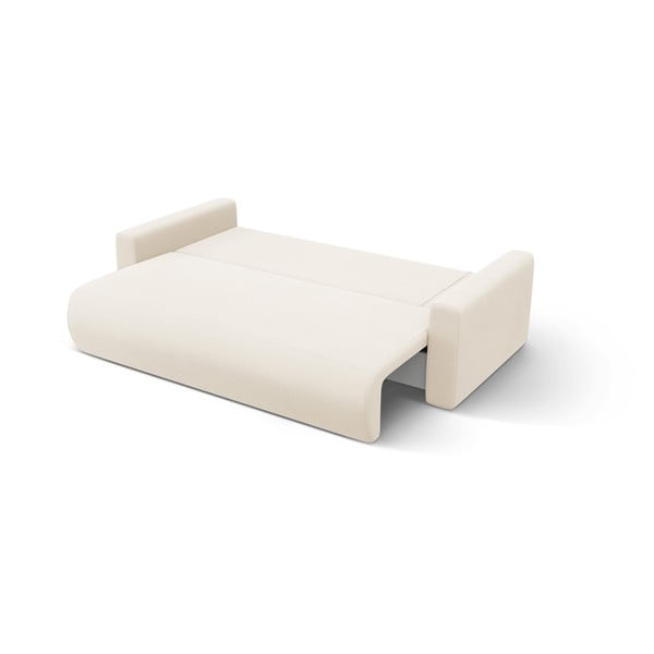 Bež baršunasti sklopiva/s prostorom za odlaganje kutna garnitura Belfast – Cosmopolitan Design-image-4