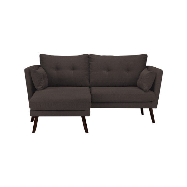 Smeđi trosjed Mazzini Sofas Elena, sa ležaljkom na lijevom uglu-image-3