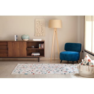 Krem periv/ručno rađen pamučan tepih 140x200 cm Terrazzo Marble – Lorena Canals