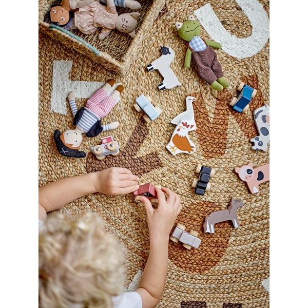 Juten okrugao tepih u prirodnoj boji ø 130 cm Dinne – Bloomingville Mini-image-2