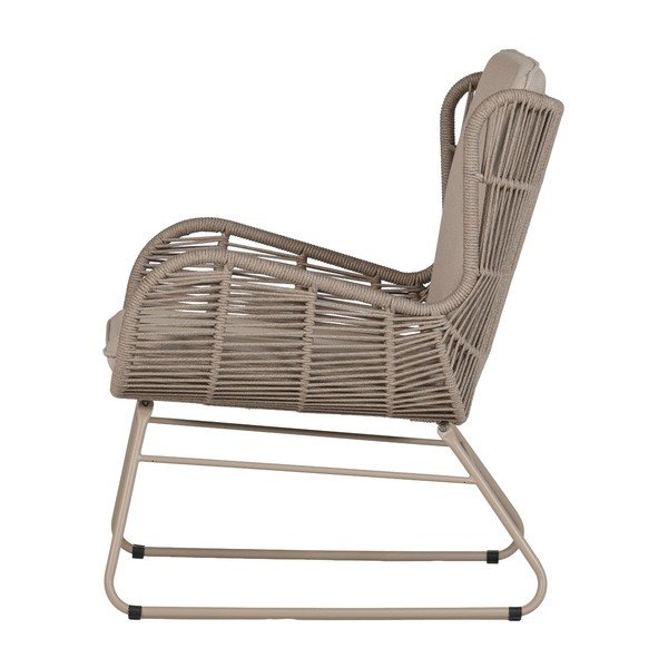 Bež metalna/podstavljena vrtna fotelja Grace – WOOOD-image-3