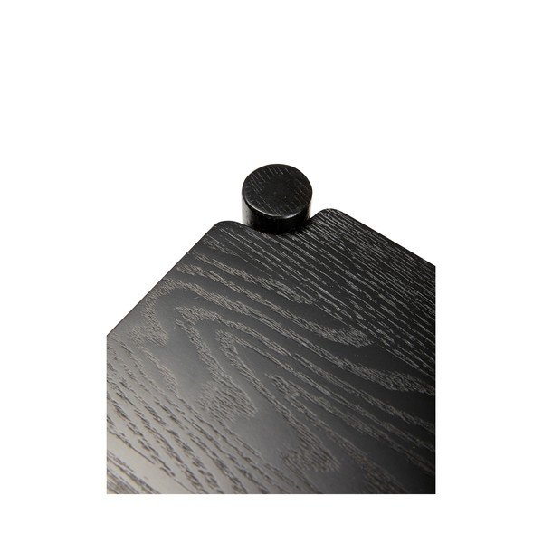 Kolica za posluživanje na kotačima od punog hrasta 40x40 cm Norm – Hübsch-image-4