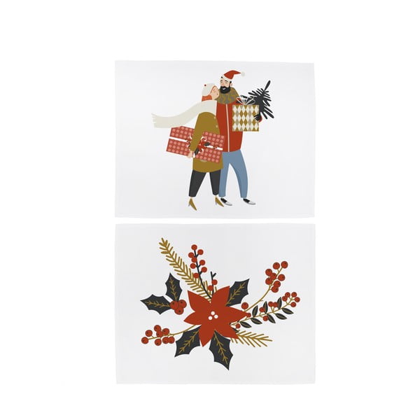 Tekstilni podmetač 2 kom s božićnim motivom 35x45 cm Christmas Star – Butter Kings