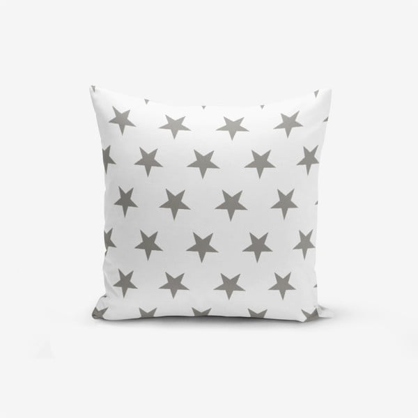 Jastučnica s primjesom pamuka Minimalist Cushion Covers Grey Star, 45 x 45 cm