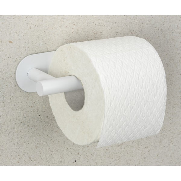 Bijeli samoljepljiv držač toaletnog papira od nehrđajućeg čelika Orea – Wenko-image-3