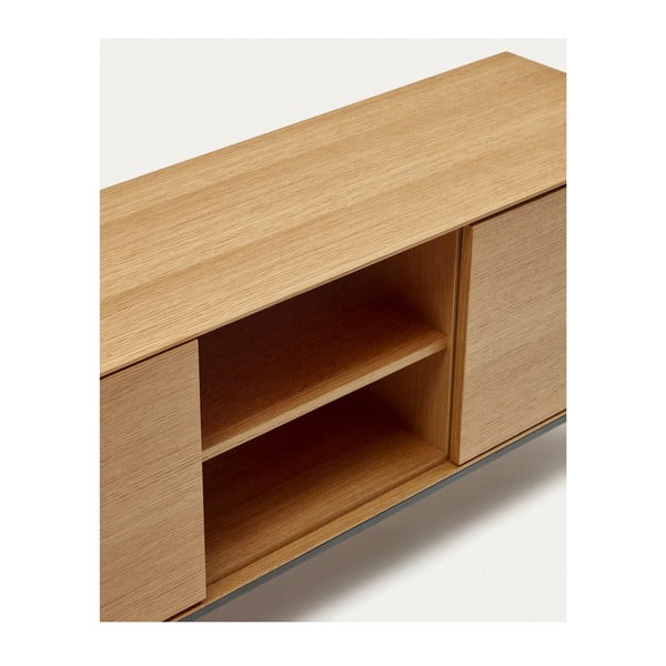 TV komoda u dekoru hrasta u prirodnoj boji 195x55 cm Vedrana – Kave Home-image-4