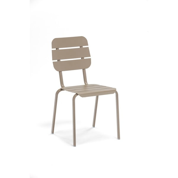 Smeđe/bež metalne vrtne stolice u setu 4 kom Alicante – Ezeis