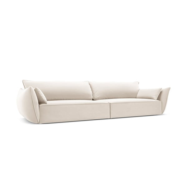 Bež baršunasta sofa 248 cm Vanda – Mazzini Sofas-image-2