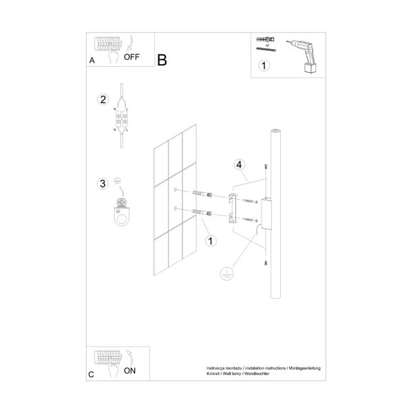 Krem zidna lampa Fideus – Sollux-image-4