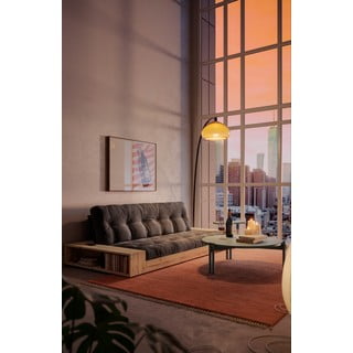 Plava sklopiva sofa od samta 244 cm Base – Karup Design