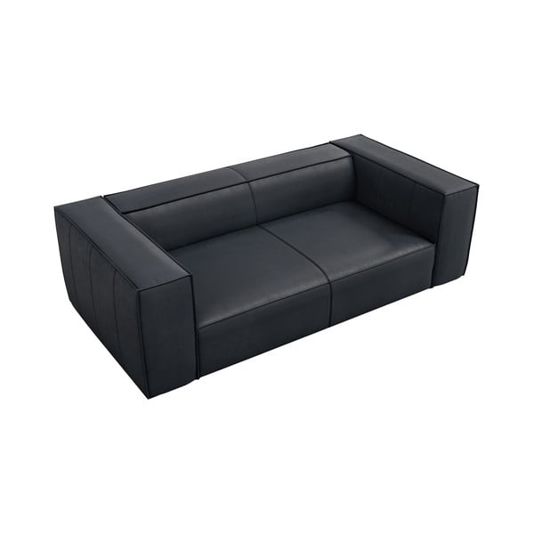 Tamno plava kožna sofa 212 cm Madame – Windsor & Co Sofas-image-2