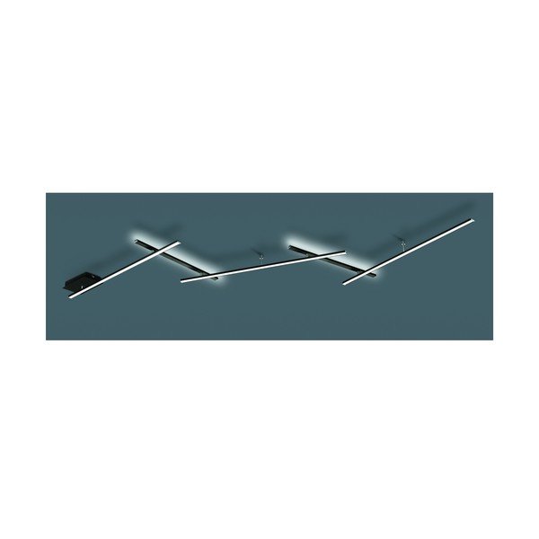 Mat crna LED stropna svjetiljka s mogućnosti zatamnjivanja 50x245 cm Indira – Trio-image-3